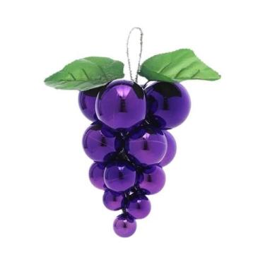 Imagem de Bola Decorativa De Plástico Para Árvore De Natal, Cor Sólida, Brilhant