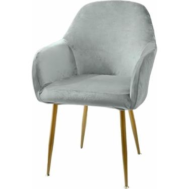 Imagem de Capa protetora para cadeira de jantar com encosto curvo e apoio de braço, elástica, ideal para casa, hotel, escritório e como peça decorativa.