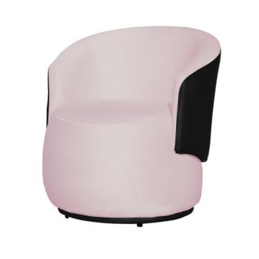 Imagem de Poltrona Beatriz Organica Tecido Suede Com Composê em material sintéti