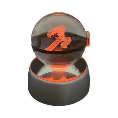 Imagem de Lâmpada LED 3D Cristal Pokémon POKE BALL Com Figuras De Brinquedo Sniv