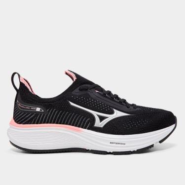 Imagem de Tênis Infantil Mizuno Cool Ride 3, Preto, Rosa, 32