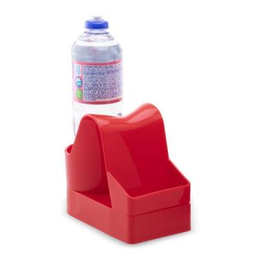 Imagem de Porta Detergente e Esponja - VERMELHO MAÇÃ DO AMOR - TOP LINE UD.