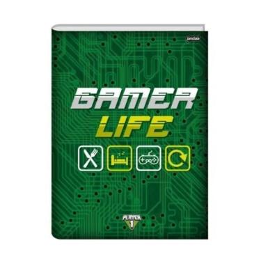 Imagem de Caderno Brochura Pequeno 1/4 Capa Dura 80 Folhas Player Jandaia Estampa 3