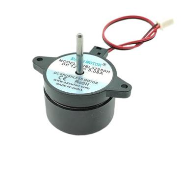 Imagem de Acionador de partida eletrônico sem escova CC de 33 mm DC 12 V 3800 RPM com rotor externo, driver embutido, silencioso, sem escova, pequeno ventilador, acionador de partida eletrônico 21 mm eixo longo