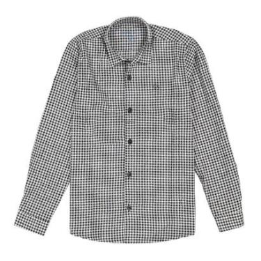 Imagem de Camisa Manga Longa Infantil Menino Xadrez Preto Ogochi-Masculino