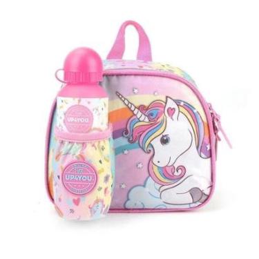 Imagem de Lancheira Escolar Luxcel Up4You Unicórnio Rosa-Feminino