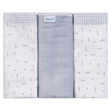 Imagem de Fralda para Bebê 03 Unidades 65 cm x 67 cm Baby Joy