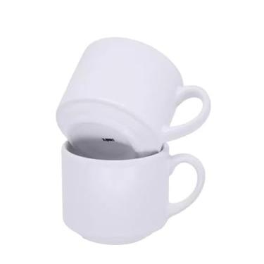 Imagem de Xícara Com Pires Branco para Sublimação(Xícara 180ml SEM Pires)