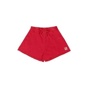 Imagem de Short Infantil Feminino Sarja Elastano Quimby-Feminino