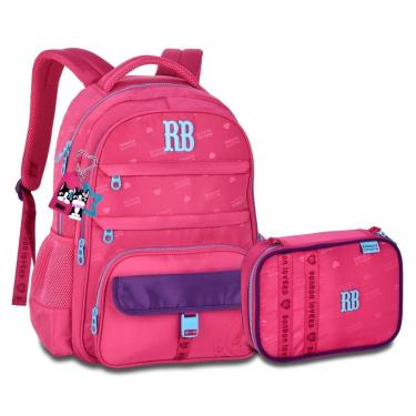 Imagem de Kit Mochila Resistente com Estojo Box Grande Rebecca Bonbon-Feminino