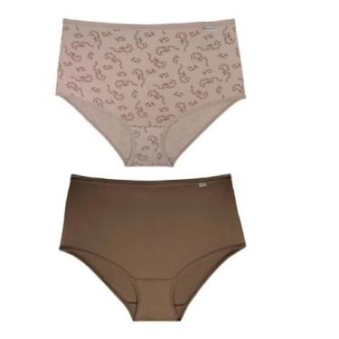 Imagem de Kit c/6 Calcinhas Lateral Larga Microfibra Del Rio ref.50027, Mousse, 