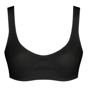 Imagem de Sutiãs Lupo Top Sem Costura Ref.41300-001, Preto, G