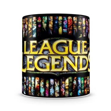 Imagem de Caneca Personalizada League of Legends Preta - Porcelana de Alto Brilh