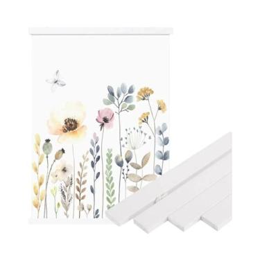 Imagem de Suporte Magnético De Madeira Teca Para Pôsteres E Calendários - Clipe 