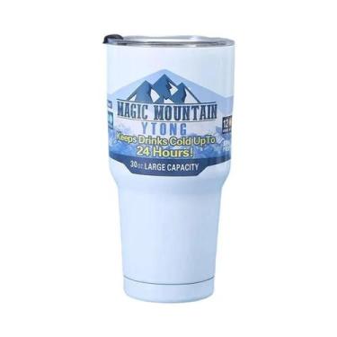 Imagem de Garrafa De Água De Aço Inoxidável De 30Oz Com Canudo, Termo Tumbler Pa