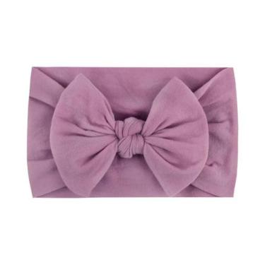 Imagem de Faixa De Cabelo Elástica De Tricô Para Meninas, Acessório Infantil De 