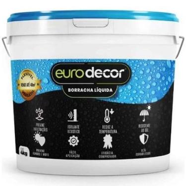 Imagem de Borracha liquida eurodecor 4 kgs cinza cromio