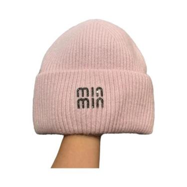 Imagem de Gorro De Inverno Luxuoso Para Homens E Mulheres Com Letras Em Strass, 