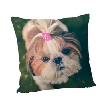 Imagem de Capa De Almofada Para Cachorro Shih Tzu, Capa Decorativa Moderna Para 