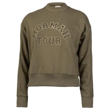 Imagem de Moletom Feminino Mormaii Cropped Manga Longa Verde Musgo, Musgo, P