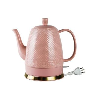 Imagem de Chaleira Elétrica de Porcelana Tuut Elegance, Design Clássico e Deslig