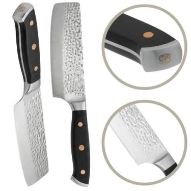 Imagem de Faca Cutelo Profissional Inox 6.7" Martelada Linha Masterchef Isa Sche