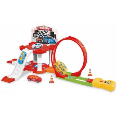 Imagem de Pista de Percurso Radical 19 Peças com Looping e 2 Carrinhos - Homepla