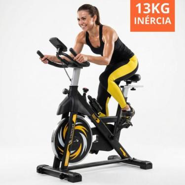Imagem de Bike Spinning Indoor Profissional Roda 13kg Silenciosa Resistente 120k