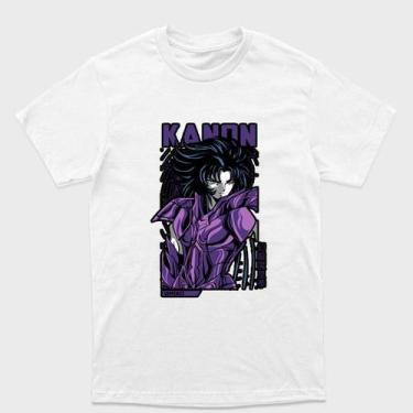 Imagem de Camiseta branca Cavaleiros do zodiaco  Kanon de Gêmeos Saga de Hades T