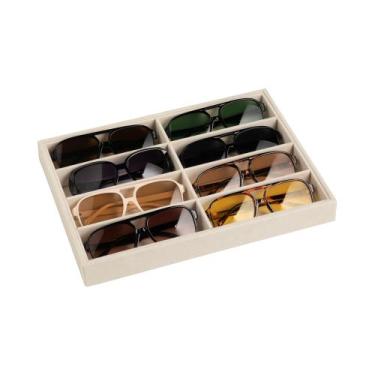 Imagem de Organizador de Lentes de Sol Frebeauty con Bandeja de Terciopelo Beige
