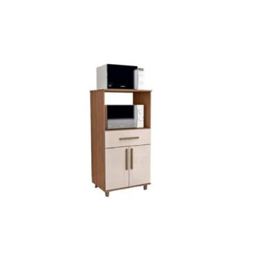 Imagem de Armario Multiuso Microondas E Forno 2 Portas 1 Gaveta Cairo - FARO MÓV