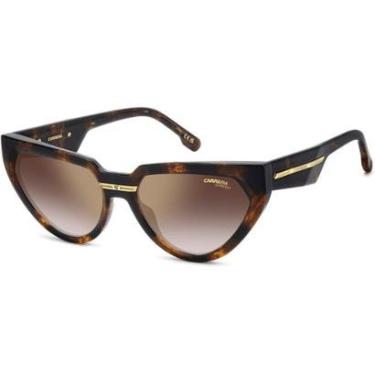 Imagem de Óculos de Sol Carrera Victory C20S 086 57YK Marrom Feminino - Marrom - Feminino - Único-Feminino