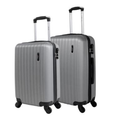 Imagem de Conjunto de malas de viagem P/M Londres Swiss Move Prata-Unissex