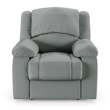 Imagem de Poltrona Do Papai Reclinável Sala De Cinema Barcelona Elétrica Touch Massagem Usb Pu Cinza