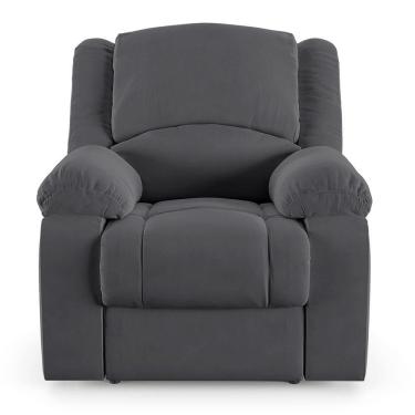 Imagem de Poltrona Do Papai Reclinável Sala De Cinema Barcelona Elétrica Touch Massagem Usb Cinza Grafite