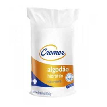 Imagem de Algodão Hidrófilo Não Estéril - 500g Cremer
