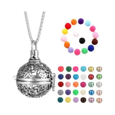 Imagem de Colar Difusor De Óleos Essenciais Para Aromaterapia, Design Gaiola De 