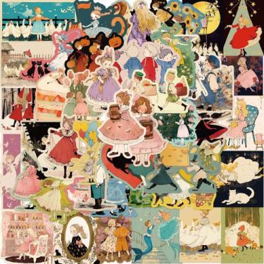 Imagem de Adesivos de vinil impermeável Fairy Tale, 50 unidades para decoração -