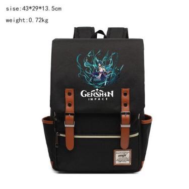 Imagem de Mochila escolar Genshins Impactss Anime para crianças - yiweisai