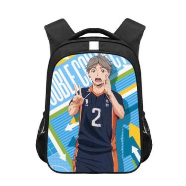 Imagem de Mochila escolar Anime Haikyuus Hinata Shoyo para crianças - yiweisai