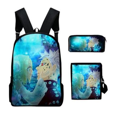 Imagem de Conjunto de mochilas Sevens Deadlys Sins School para crianças, 3 unida