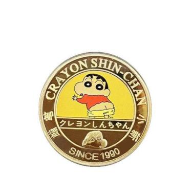 Imagem de Moedas de anime Coin ShinChans, medalhas comemorativas de 4 cm, ferro 