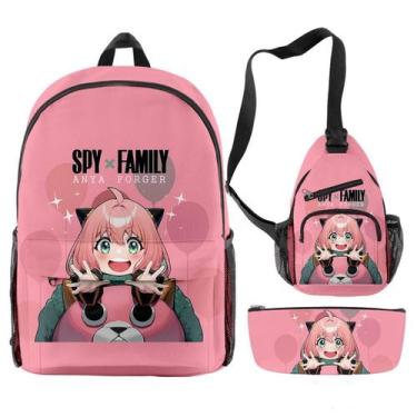 Imagem de Conjunto de mochilas escolares Spys Familys Anyas Forgers Cartoon Kids