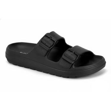 Imagem de Sandália Beira Rio Feminina Fivela Rasteira Papete -, Preto, 38