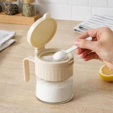 Imagem de Porta Condimentos Colher Recipiente Vasilha Conserva Frasco Guarda Grã