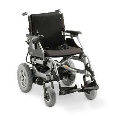 Imagem de Cadeira de Rodas Motorizada em Alumínio Dobrável até 135 Kg Assento de