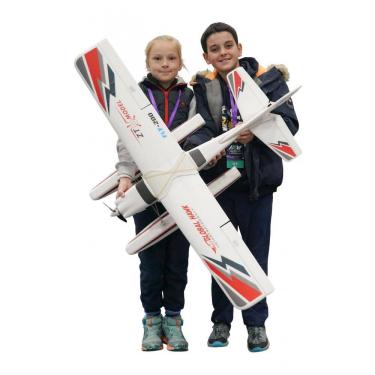 Imagem de Avião de Controle Remoto 2,4 GHZ para Crianças e Adultos, PLAYSTEM, Branco