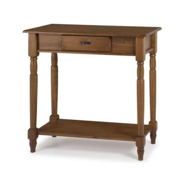 Imagem de Aparador para Sala em Madeira Maciça Pés Torneados com 1 Gaveta e Prat