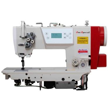 Imagem de Máquina Costura Industrial Pespontadeira Fixa Transporte Duplo SSH8720D-DM-QI 220V - Sun Special