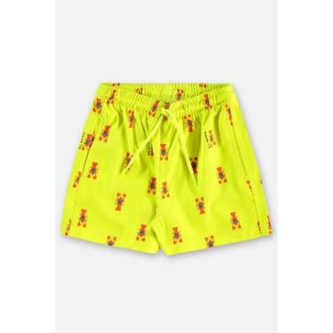 Imagem de Shorts Infantil Masculino Microfibra Up Baby, Verde, 4